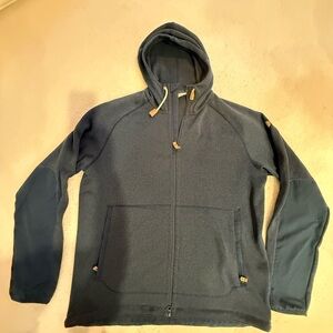 Fjallraven Navy Hooded Full-Zip Sweatshirt